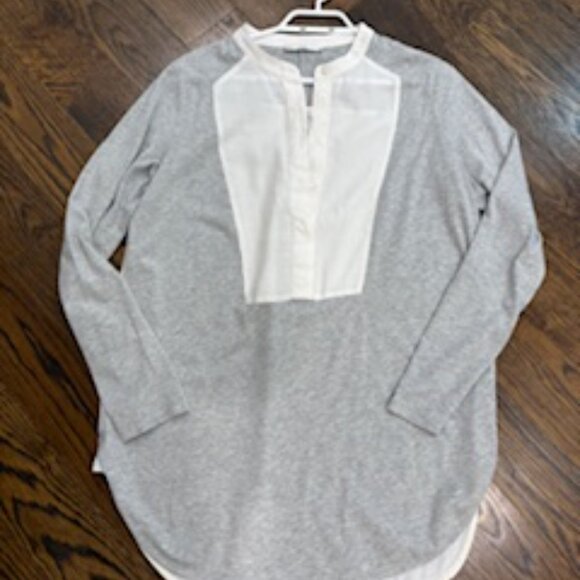 EUC Vince Easy Bib Front Mandarin Collar Shirt sz M - Picture 5 of 9